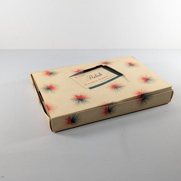 Anchor Hocking Milk Glass 22K trimmed Divided Relish dish, Vintage anchorglass - Picture 7 of 15